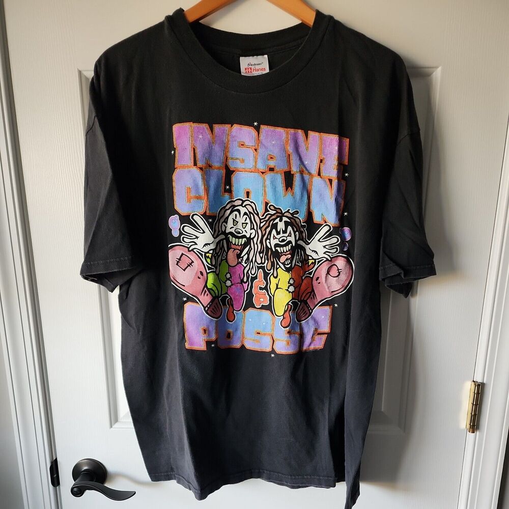 Vintage Insane Clown Posse Hip Hop Men T-shirt Black Tee All Sizes XL